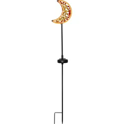 LED-Solarstab "Linny", Mond, Flat-Neon-LED, Bronze