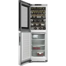 Miele KWNS 4784 DE Wein-Gefrierkombination (303 l, 1854 mm hoch, Edelstahl CleanSteel)
