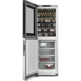 Miele KWNS 4784 DE Wein-Gefrierkombination (303 l, 1854 mm hoch, Edelstahl CleanSteel)