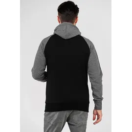 behype Sweatjacke "HENRAY", Herren, Gr. S, grün (khaki), 70% Baumwolle, 30% Polyester, mehrfarbig, normal, ohne Ausschnitt, Sweatjacken Sweatjacke, mit erhöhtem Kragen