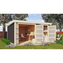 Karibu Mühlensee 3", BxT: 428x351,5 cm terragrau