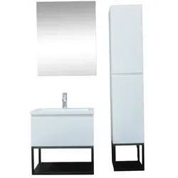 SAT B-Way Badezimmer-Set mit Waschbecken weiß glanz KSETBWAY1