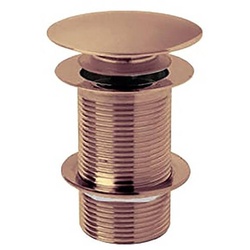 Ablauf mit Push-Up-Stöpsel ohne Überlauf, in Kupfer-Finish - Hudson Reed