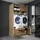 roomartstore.de Roomart Waschmaschinen-Doppelschrank 230 x 134 x 67 cm Braun