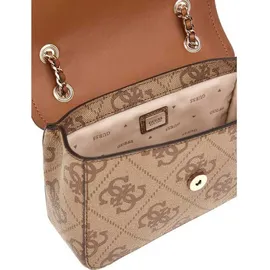 GUESS Izzy Convertible Xbody Flap Bag Latte Logo