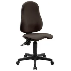 Topstar Bürostuhl Ortho Point, PO90G08 Stoff braun, Gestell schwarz