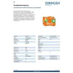 SÖHNGEN Erste-Hilfe-Koffer Quick CD Schule 0350100