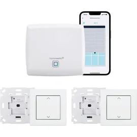 eQ-3 Homematic IP Smart Home Starter Set Beschattung – intelligente Steuerung von Rollläden und Markisen, auch per kostenloser App, 158143A0