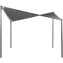 Beliani Pavillon Aventine 3 x 3 m Dunkelgrau