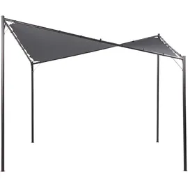 Beliani Pavillon Aventine 3 x 3 m Dunkelgrau