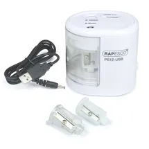 Rapesco RAPESCO® elektrischer Anspitzer PS12 weiß