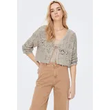Only ONLBEACH LIFE 7/8 O-N CARDIGAN KNT NOOS grau S