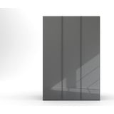 RAUCH Drehtürenschrank »Skat Meridian«, Glasfront, inkl. Innenspiegel und 4 Innenschubladen, grau