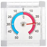 AEIXYA 1 Stück Self Adhesive Fensterthermometer Aussen, + - 50°C Aussenthermometer Wetterfest, Fensterthermometer Aussen Selbstklebend Für Garten, Geeignet Für Indoor Outdoor
