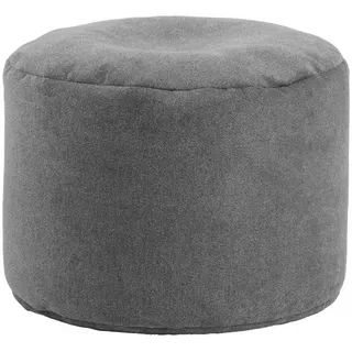 mokebo Pouf, Anthrazit, 50x30x50 cm, Oeko-Tex®, Wohnzimmer, Hocker, Poufs