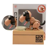 Hunde-Sparschwein für Cartoon, Niedlich, Attraktiv, Spardose, Münzbank für Deko, Brauner Weißer Hund, Freie Größe (Einheitliche Größe)