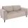 DOMO collection 2-Sitzer DOMO COLLECTION "Amora, inklusive komfortablem Federkern für mehr Sitzkomfort", beige, B:178cm H:81cm T:90cm, Struktur (100% Polyester);Struktur grob (100% Polyester);Luxus-Microfaser (100% Polyester), Sofas, Komfortsitzhöhe 47 cm, Fußhöhe