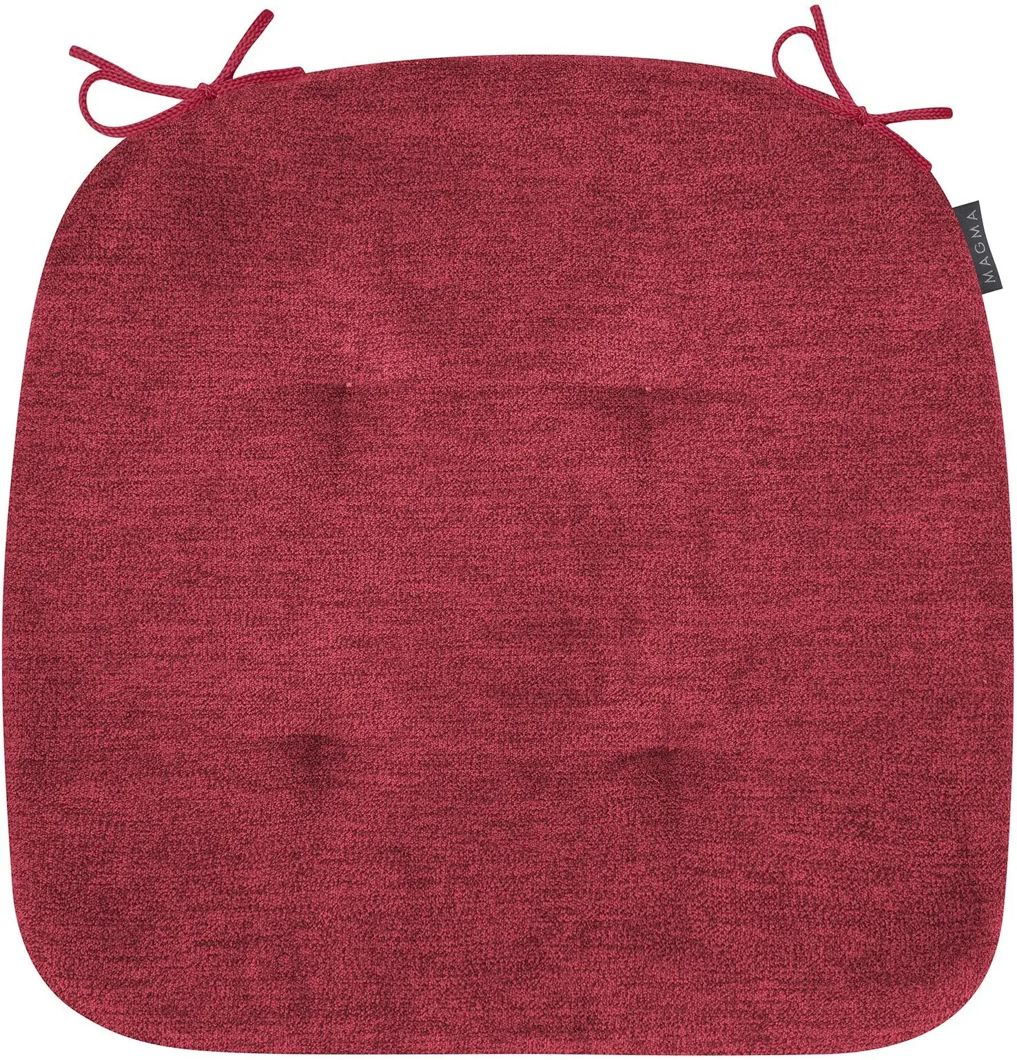 Magma Stuhlkissen Alfa 41x41x3,5 cm | weinrot - rot