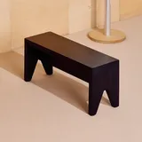 HAY Hocker Holz 60 x 25 x 19 cm Schwarz