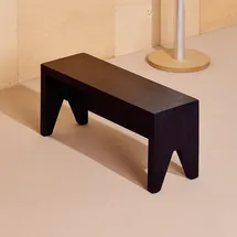 HAY Hocker Holz 60 x 25 x 19 cm Schwarz