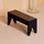 HAY Hocker Holz 60 x 25 x 19 cm Schwarz