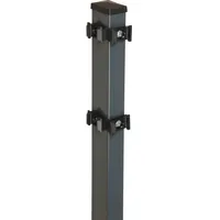Floraworld Zaunpfosten 4 x 240 cm Anthrazit/Stahl