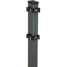 Floraworld Zaunpfosten 4 x 240 cm Anthrazit/Stahl
