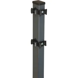 Floraworld Zaunpfosten 4 x 240 cm Anthrazit/Stahl