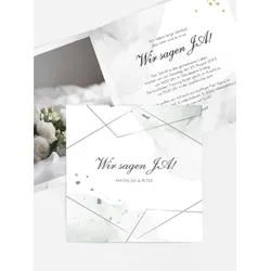 Hochzeitseinladung selbst gestalten mit Spruch und Fotos im Onlinedesigner bei Meine-Kartenmanufaktur.de