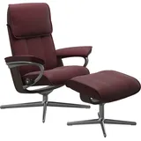 Stressless Stressless® Relaxsessel »Admiral«, mit Cross Base, Größe M & L, Holzakzent Wenge, rot