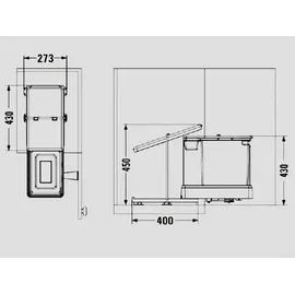 aspira home Aspira Ausziehbarer Einbaumülleimer „Müllomatic ECO 1“