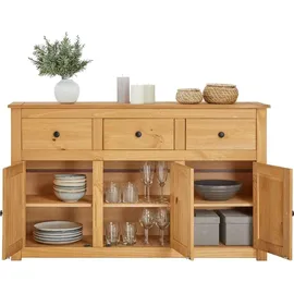 CARO-Möbel Sideboard 135 x 80 x 40 cm Braun