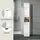 WELLTIME Florenz Stauraumschrank 30 x 185 x 30 cm Weiß