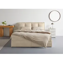 LeGer Home by Lena Gercke Boxspringbett »Addyson« Härtegrade H2, H3 und H4 wählbar, Boxspringbett inkl. Topper, 2 Matratzen