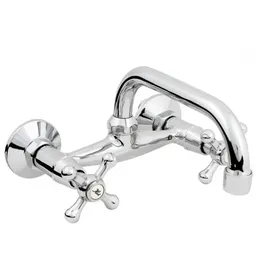 Hydroland Retro Wandarmatur Waschtisch/Spültisch verchromt