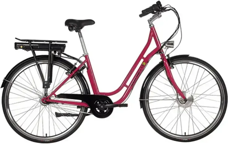 Saxonette E-Bike Fashion Plus 2.0: 7-Gang Shimano, Nabenschaltung, Frontmotor, 418 Wh, Elektrofahrrad für Damen