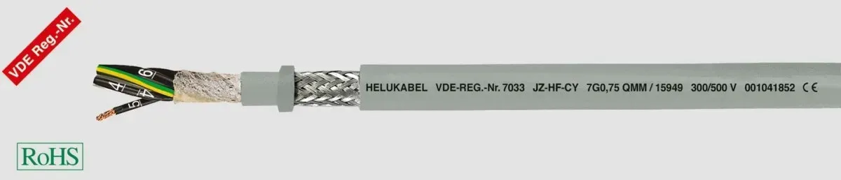 K+L HEL JZ-HF-CY 4x1,0 Tr JZ-HF-CY 4x1,0
