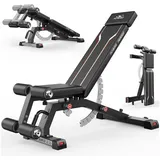 FLYBIRD Hantelbank Multifunktions-Hantelbank, 544kg, klappbar, Heimfitness schwarz