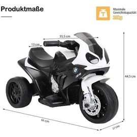Costway 6V Elektro Motorrad Dreirad schwarz