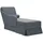 vidaXL Chaiselongue Loungesessel dunkelgrau Samt