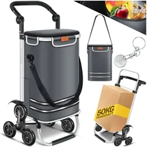 Kesser Einkaufstrolley Treppensteiger Anthrazit 56 l