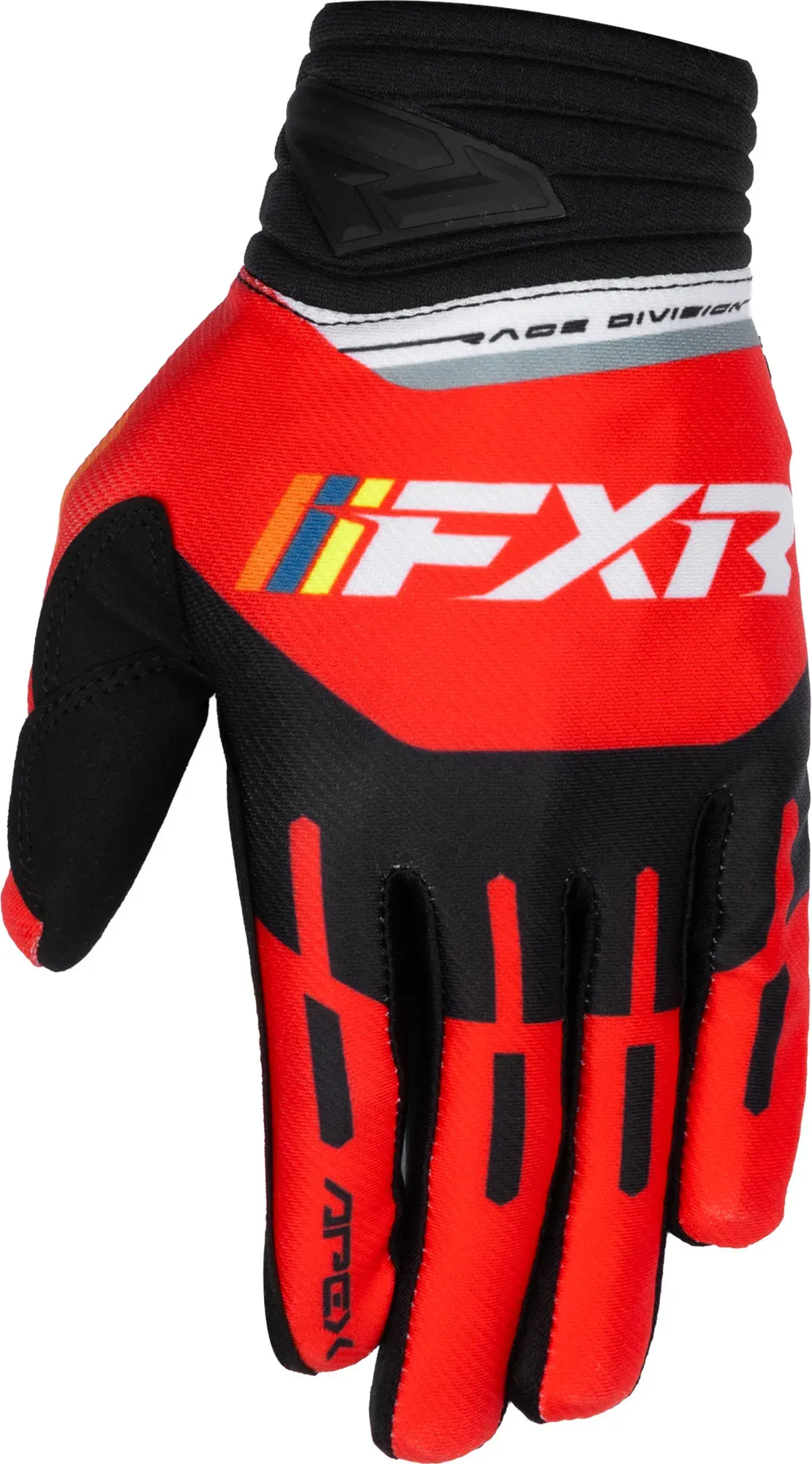 FXR Apex Motocross-Handschuhe, schwarz-rot, Größe M für Männer