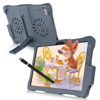 Kinder Tablet- Android 12 Tablet PC 10 Zoll Tablet für Kinder mit Hülle und Stift Quad-core,Tablet 3GB RAM 64GB ROM(TF 256GB) 6000mAh Akku,2MP+5MP Kamera,IPS FHD 1280*800,5G Wifi,Bluetooth 5,0 (Grau)