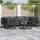 vidaXL Garten-Lounge-Set 7-tlg. schwarz