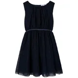NAME IT Girl's NKFVABOSS Spencer NOOS Kleid, Dark Sapphire/Detail:W. Tone IN Tone Lurex, 128