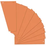 Herlitz Trennstreifen Trapez 12,0 x 23,0 cm Orange 100 Stück