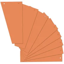 Herlitz Trennstreifen Trapez 12,0 x 23,0 cm Orange 100 Stück