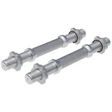 Gorilla Sports Kurzhantelstange 2er Set 35 cm verchromt grau/schwarz