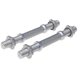 Gorilla Sports Kurzhantelstange 2er Set 35 cm verchromt grau/schwarz