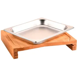 KESPER Schneidebrett mit Auffangschale | B/H/T ca. 28,50x6,80x36,50